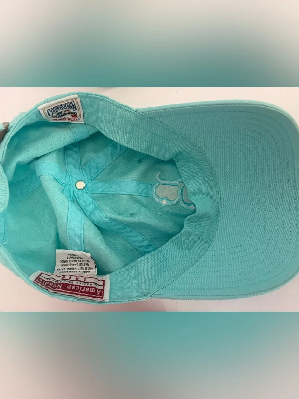 American Needle Mint Green 'B' Embroidered Baseball Cap